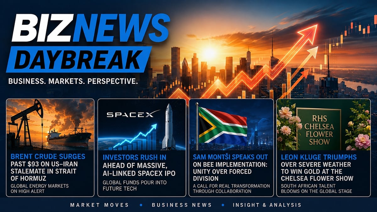 BN Daybreak – Mon 1 June 2026: Oil Climbs; SpaceX IPO frenzy; BEE critiques; Chelsea Flower Show Gold