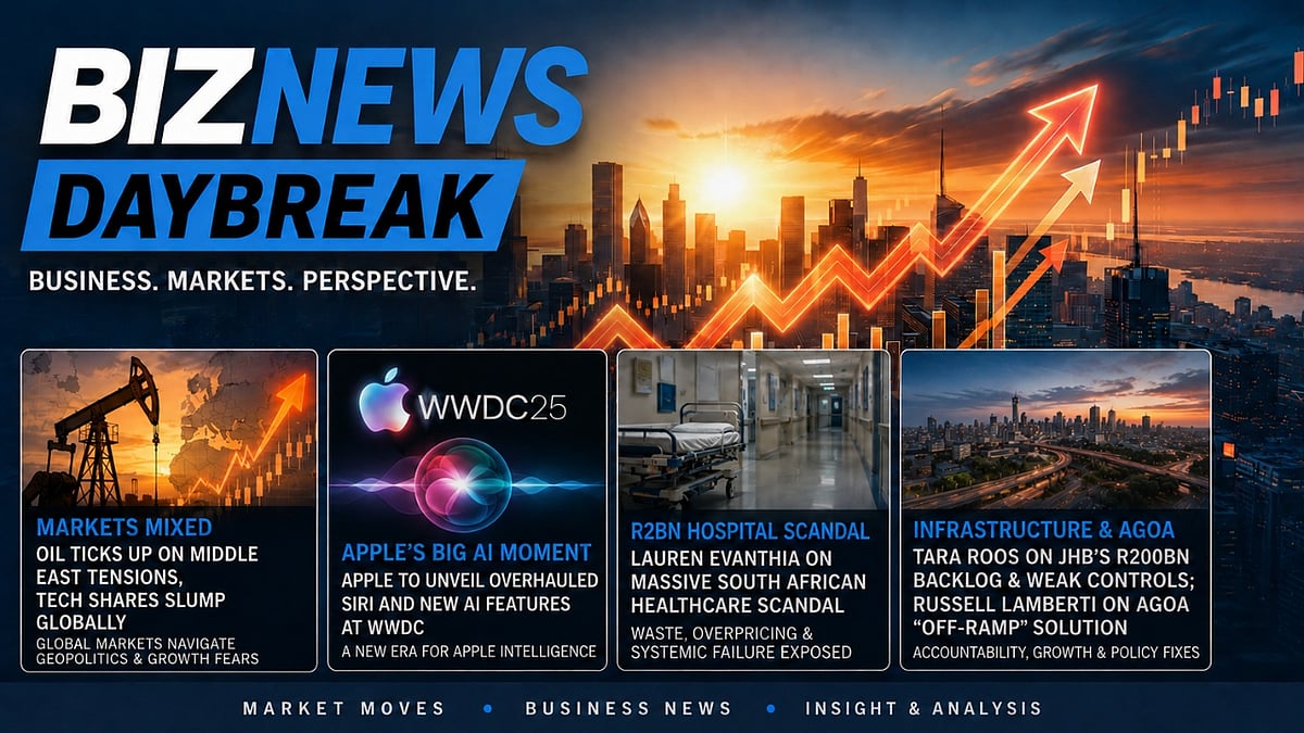 BN Daybreak – Mon 8 June 2026: Oil rises; R2bn hospital scandal; AGOA off-ramp proposal; Apple AI