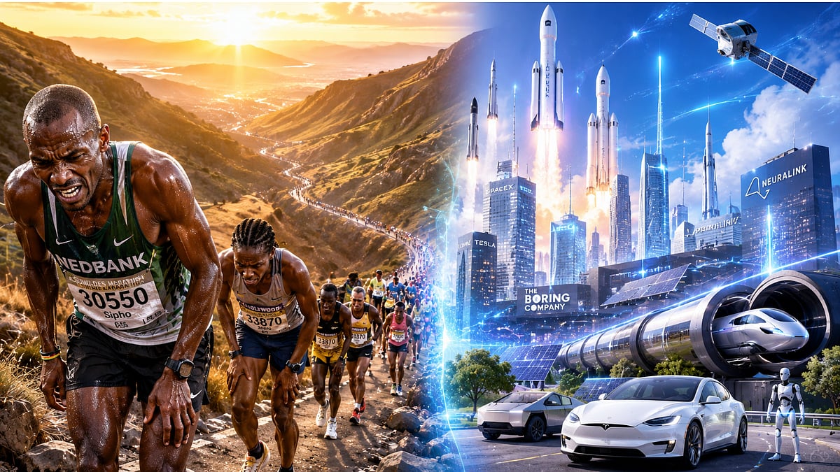 Comrades finisher David Ansara: Why Elon Musk deserves his trillion dollars just as much as Gerda Steyn deserves her gold medal