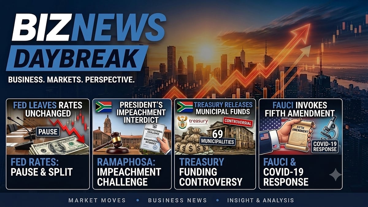 BN Daybreak: Ramaphosa interdict bid; Fed holds rates; Fauci’s Fifth Amendment; Zambian kwacha