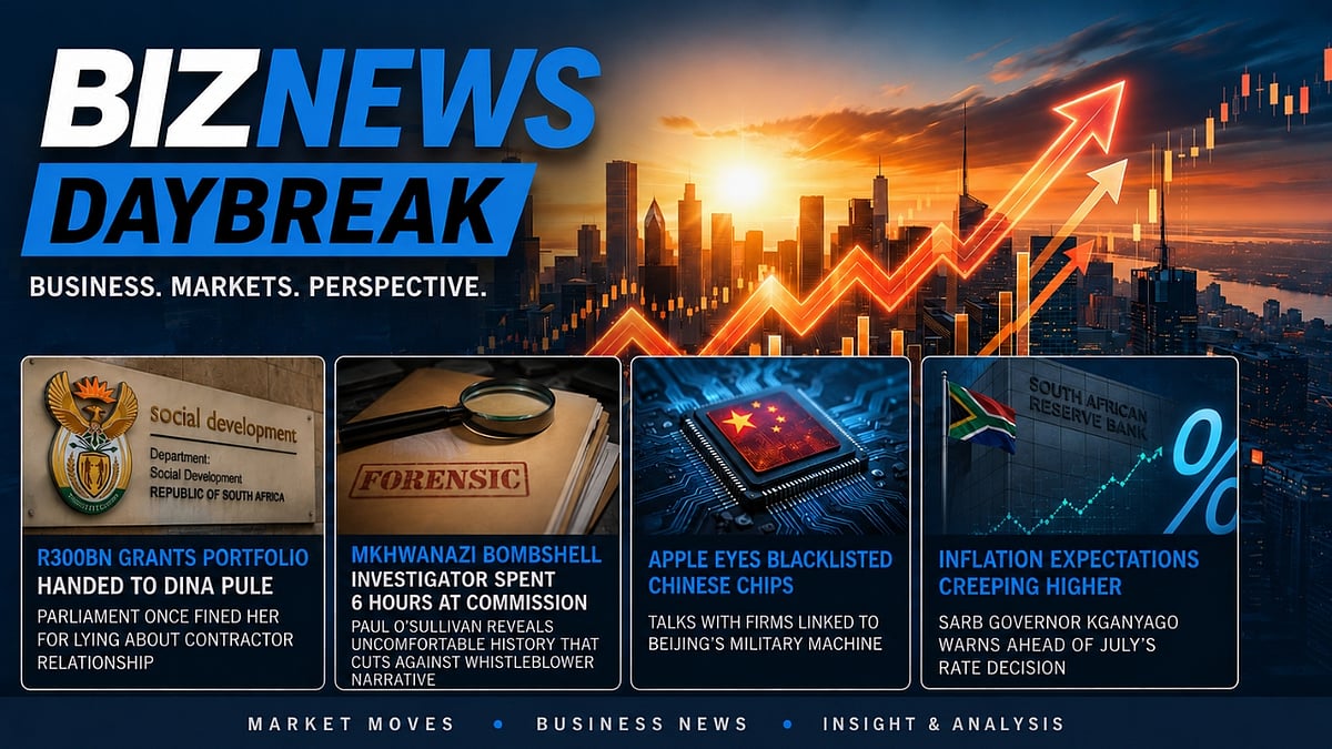 BN Daybreak: Dina Pule’s cabinet return; O’Sullivan on Mkhwanazi, Apple’s blacklisted chip deal